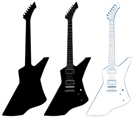 Electric Guitar designのイラスト素材