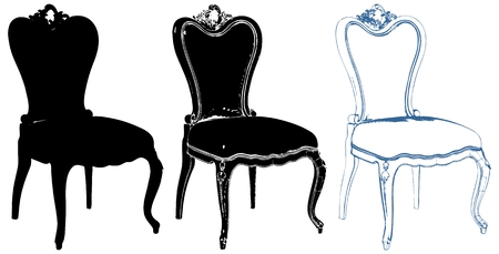 Armchair Isolated Illustration On White Vectorのイラスト素材