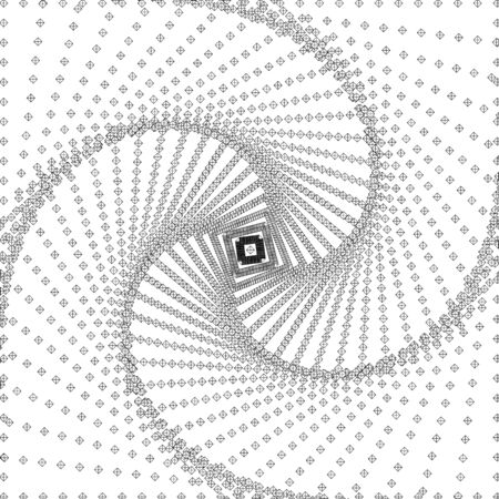 Abstract Twister Construction Structure Isolated Illustration On White Background Vectorのイラスト素材