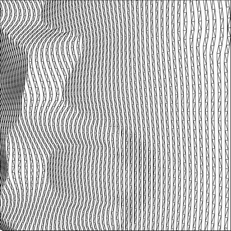 Abstract background with dynamic waves. Black and white texture. Vector illustration.のイラスト素材