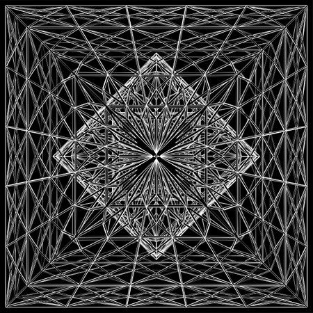 Abstract Construction Structure Vector. A Vector Illustration Of Pyramid Architectural Futuristic Construction. Concept - modern architecture and designing.のイラスト素材