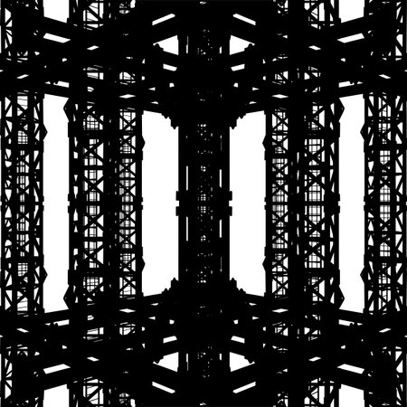 Abstract Construction Structure Vector. Illustration of Metal Steel Grid Architectural Construction...