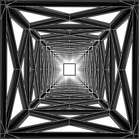 Abstract Construction Structure Vector. Illustration of Metal Steel Grid Architectural Construction...