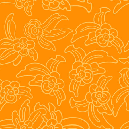 Floral seamless vector pattern.のイラスト素材