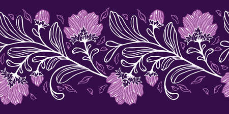 Vector floral seamless pattern.のイラスト素材