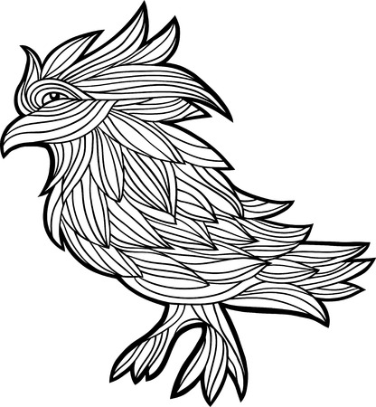Vector graphic bird illustration.のイラスト素材