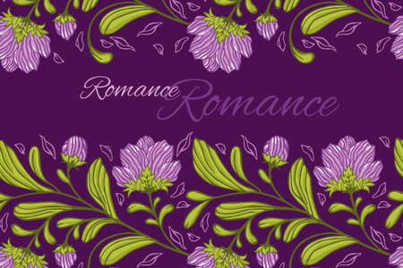 Vector floral seamless pattern.のイラスト素材