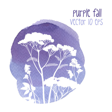 Watercolor style vector illustration with floral decoration.のイラスト素材