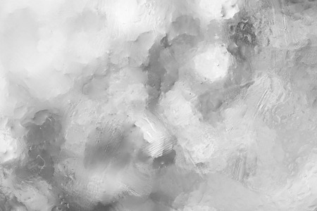 wet white gray abstract background, drop water on glass wallpaperの写真素材
