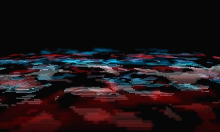 Modern colorful dot effect 3d background