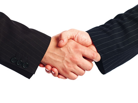 Business People shaking handsの写真素材