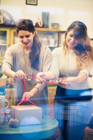 Packing giftsの写真素材