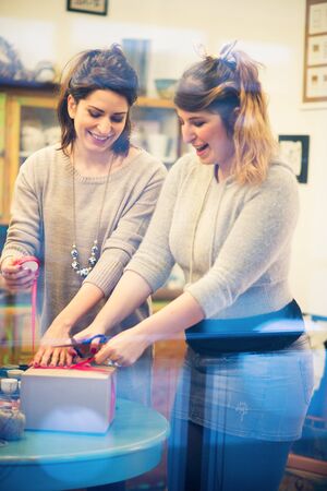 Packing giftsの写真素材