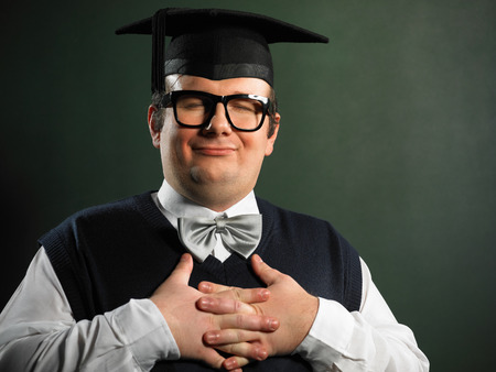 Content male nerdの写真素材