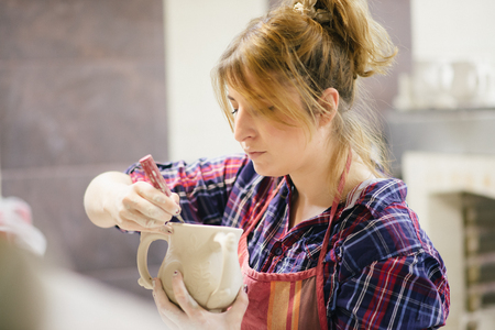Making pottery