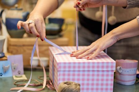 Packing giftの写真素材