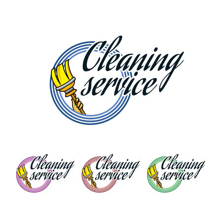 Cleaning service logoのイラスト素材