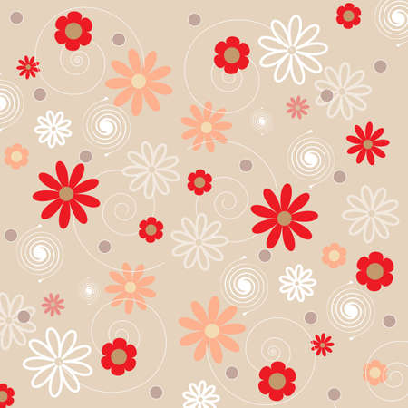 cute floral backgroundのイラスト素材