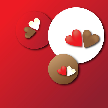 sweet Valentine Day Heartsのイラスト素材