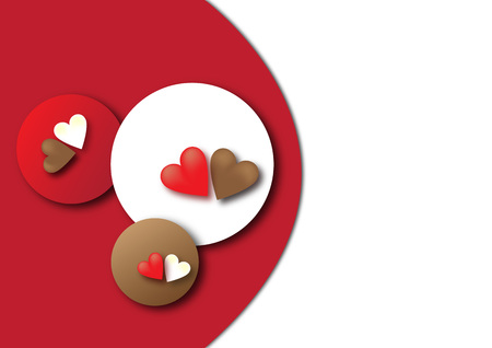 Valentine s Day card with heartsのイラスト素材