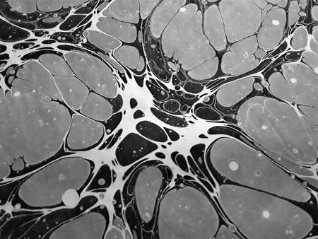 Abstract wallpaper design. Marbling illustration with grey and white colours.