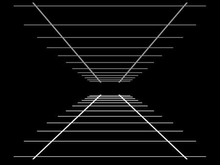 Black and white railway illustration.