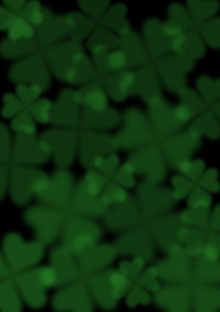 st. Patrick's Day background with shamrocks. vector illustration.の素材