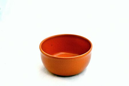 Clay tureen red, the subject of kitchen utensilsの写真素材