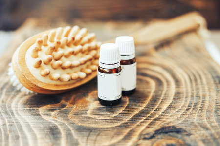Almond oil composition used for cosmetics, spa, wellness centers. Perfect body oil and moisturizing skin. Concept of: beauty, oils, creams, wellness.の写真素材