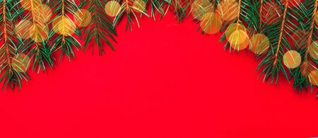 christmas tree top viewの写真素材