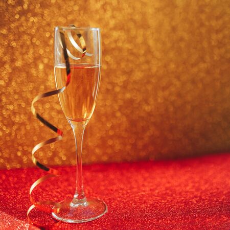 New year champagne.の写真素材
