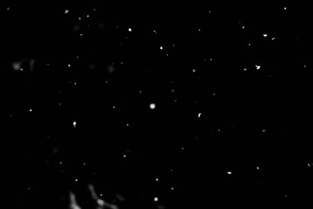 Snow on black backgroundの写真素材