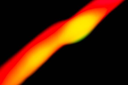 Holographic background with different colors. Holographic lines on black background. Neon line. overlay layer.の写真素材