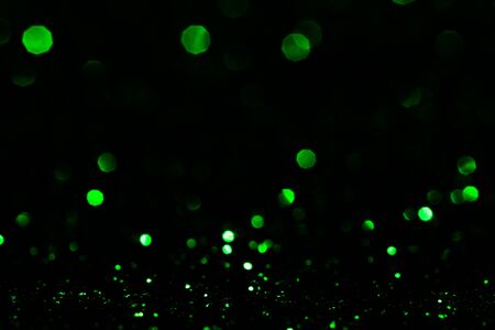 bokeh lights on black backgroundの写真素材