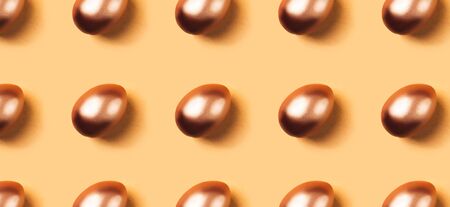 Pattern made of eggs, easterの写真素材