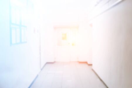 Empty hospital corridorの写真素材