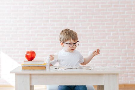 Teaching children at homeの写真素材