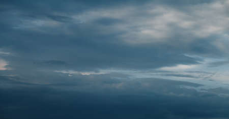 Beautiful cloudy sky, clouds block the sun.