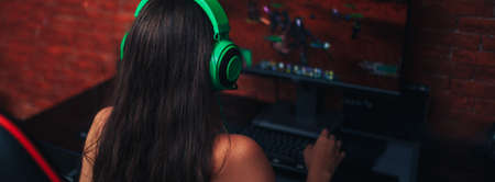 E-Sports. Girl Playing A Strategy Video Game. Steam Community. ESports Club, banner