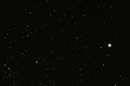 Beautiful starry night sky, many stars and constellationsの写真素材