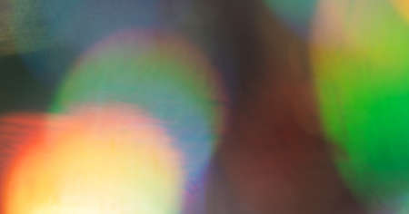 Background of blurred colored lights close up