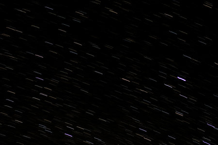 Beautiful night sky with a knife of bright bloor stars