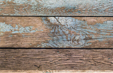 Old board with peeling paint  Texture, background 