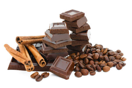 	Chocolate,cinnamon and coffee beans の写真素材