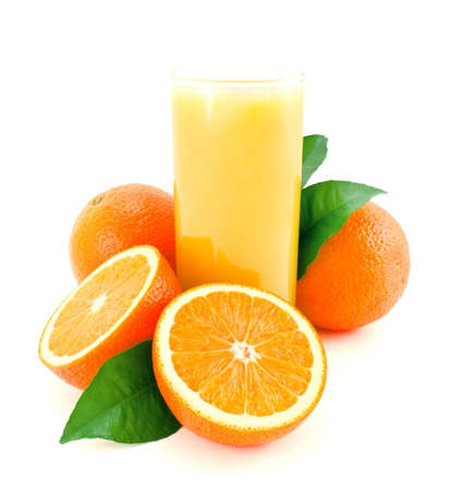 Orange and juice の写真素材