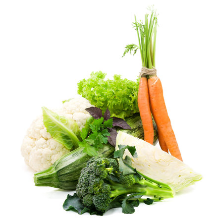 Fresh vegetables, healthy food の写真素材