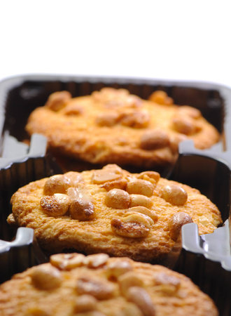 Sugar cookies with nutの写真素材