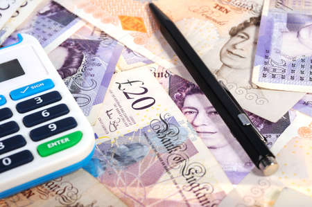 Background of money from Uk poundsの写真素材