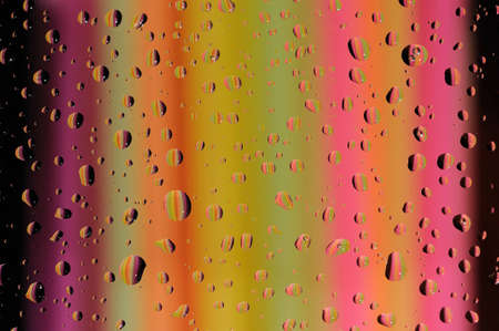 Water drop on the glassの写真素材