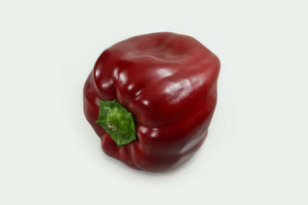 red sweet pepper on white background